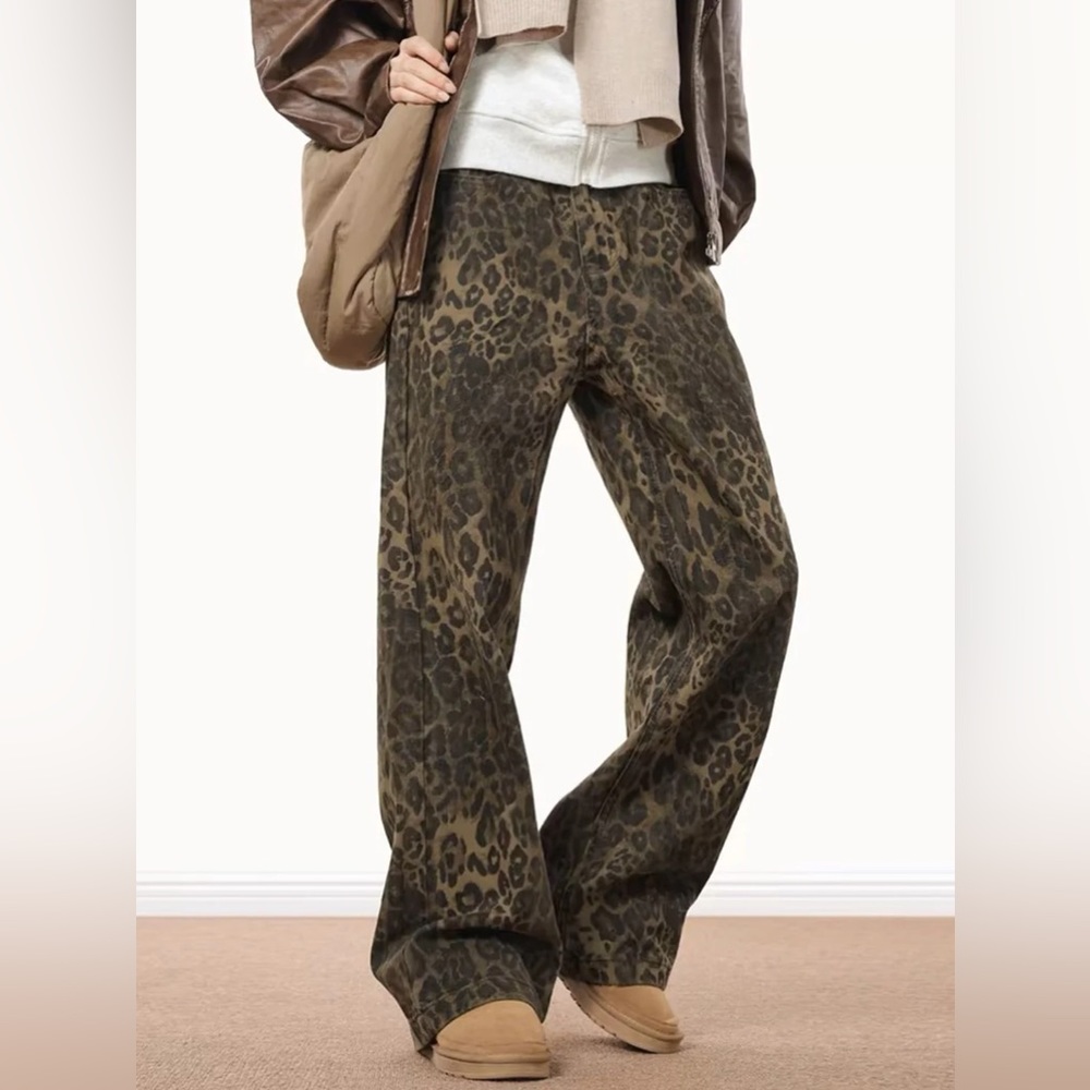 Alefric Eden Leopard Print Jeans